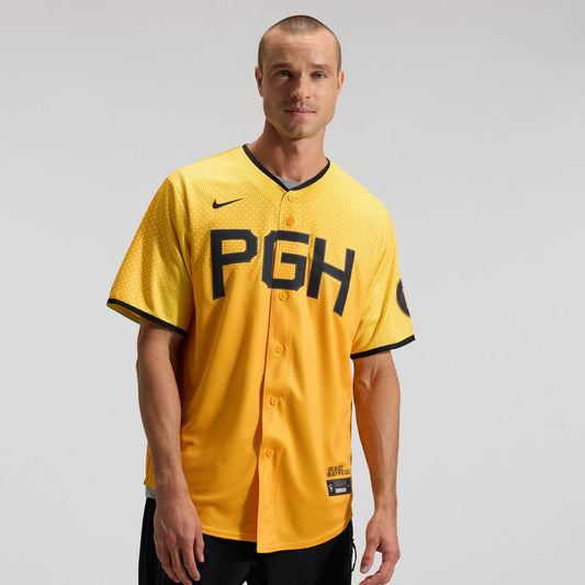 Pittsburgh Pirates Nike City Connect Replica Jersey - Gold