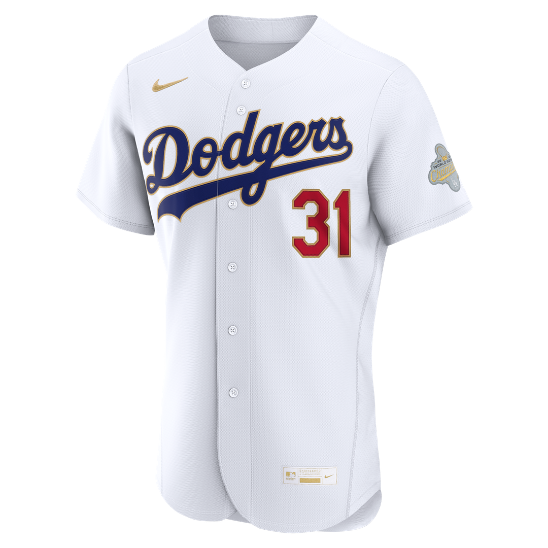 Tyler Glasnow Los Angeles Dodgers Nike 2026 Gold Collection Authentic Jersey - White