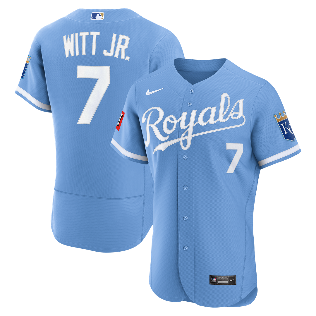 Bobby Witt Jr. Kansas City Royals Nike Home Authentic Sponsor Patch Jersey - White