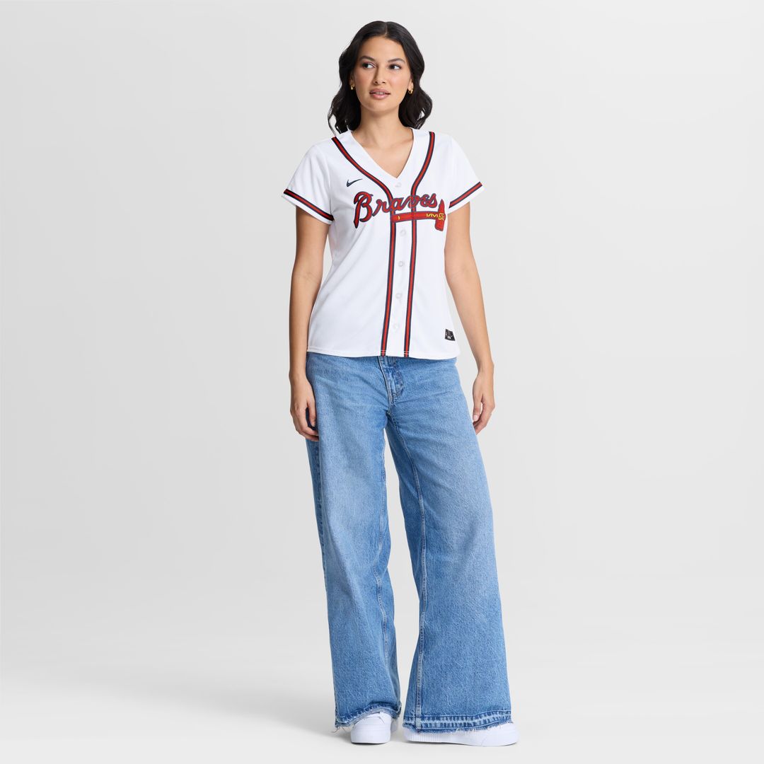 Spencer Schwellenbach Atlanta Braves Nike Women's Home Replica Jersey - White