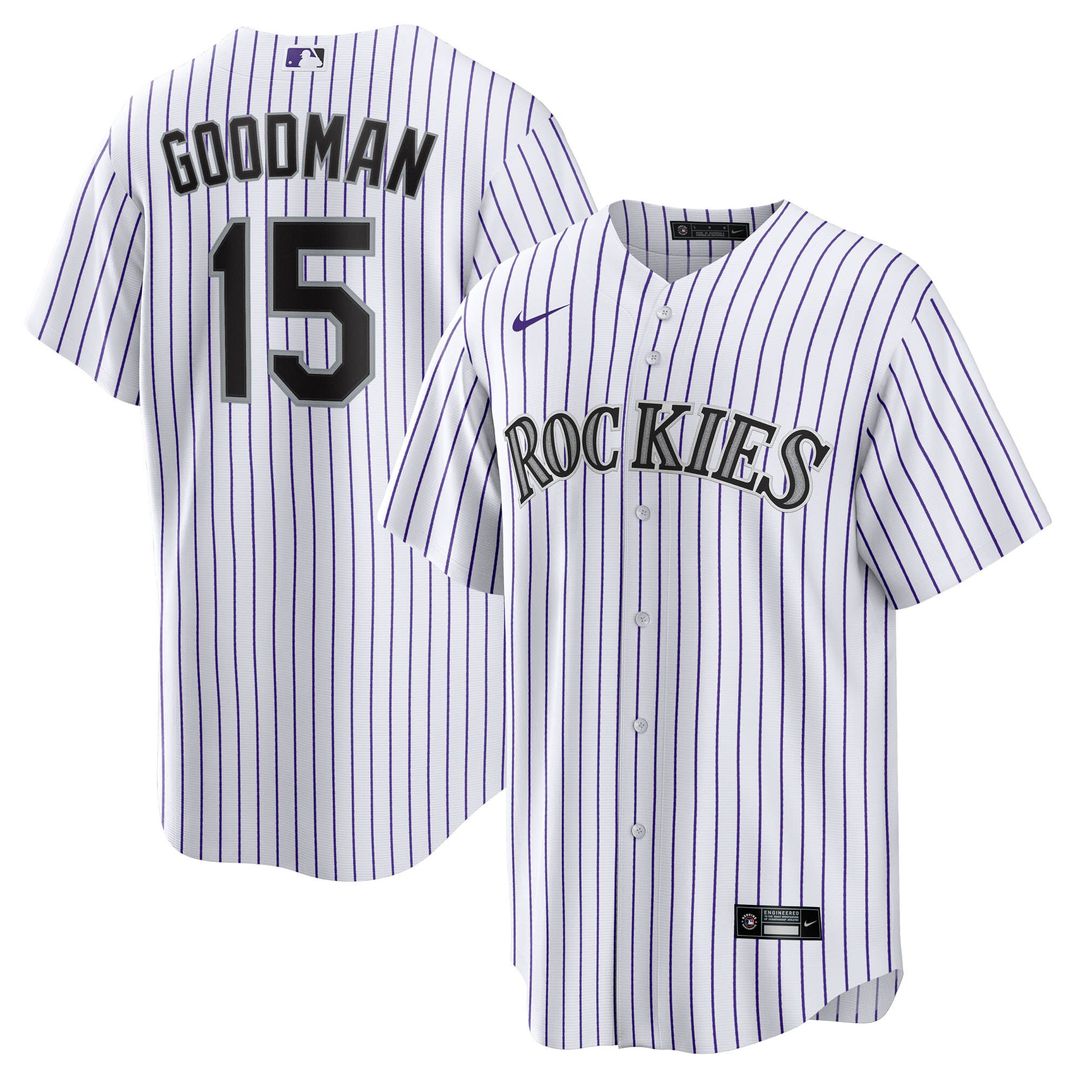 Hunter Goodman Colorado Rockies Nike Home Replica Jersey - White