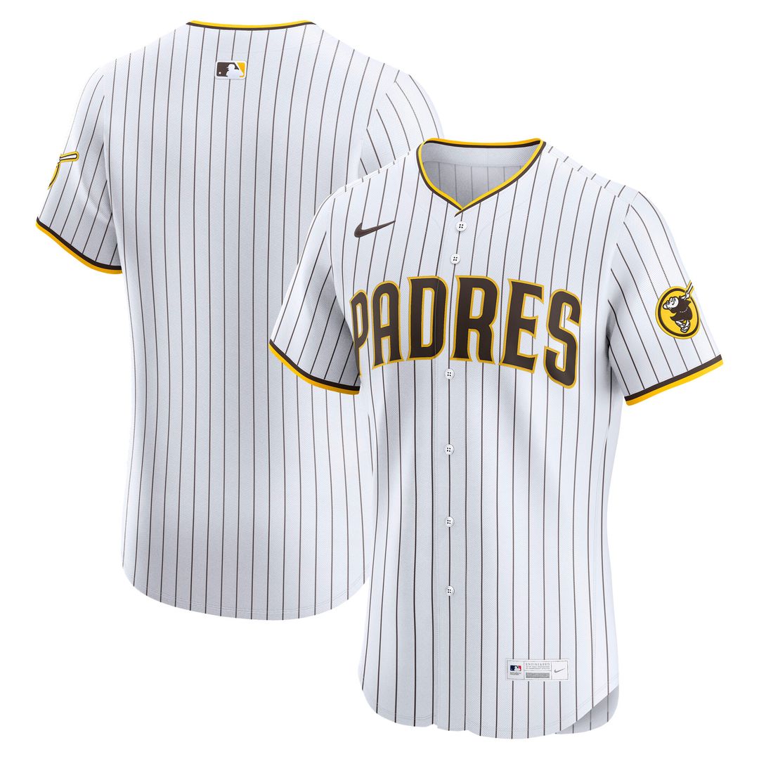 San Diego Padres Nike Home Elite Jersey - White