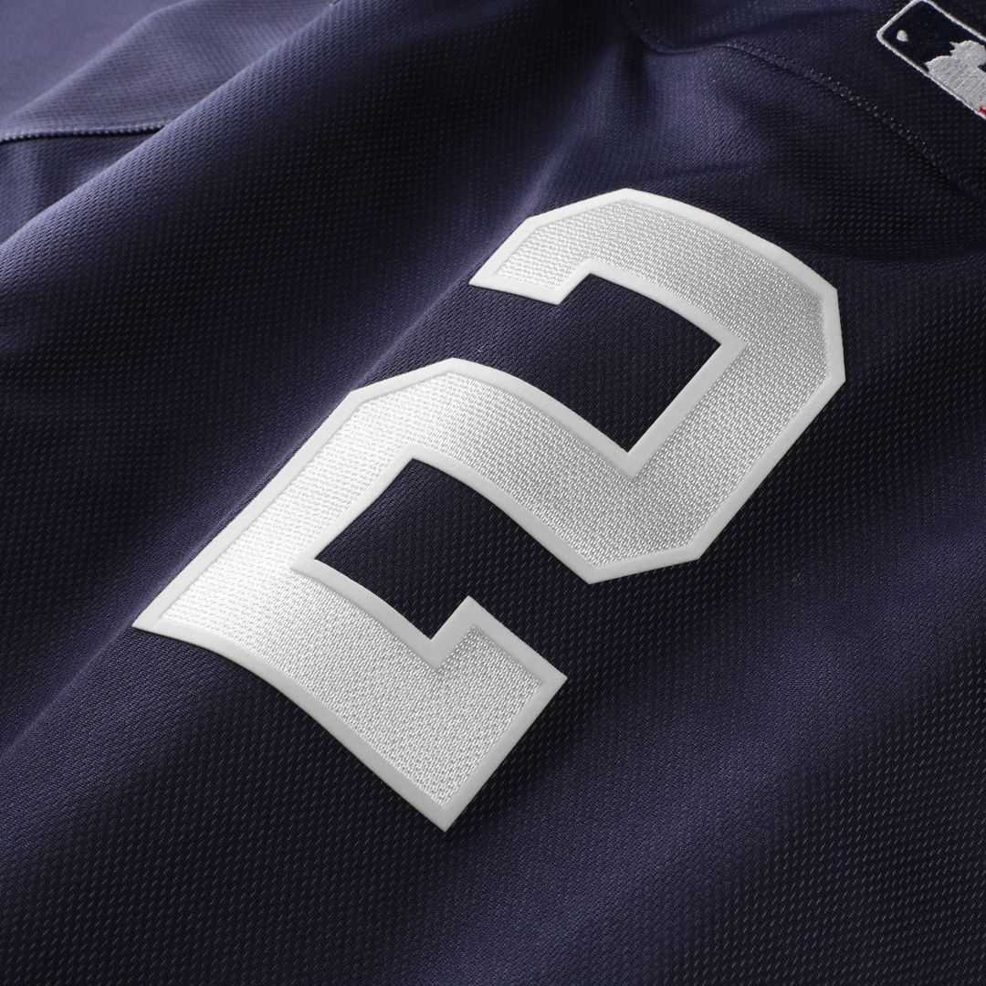 Derek Jeter New York Yankees Mitchell & Ness Authentic Batting Practice Jersey - Navy