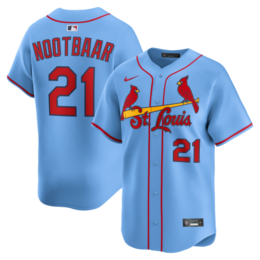 Lars Nootbaar St. Louis Cardinals Nike Alternate Limited Jersey - Light Blue