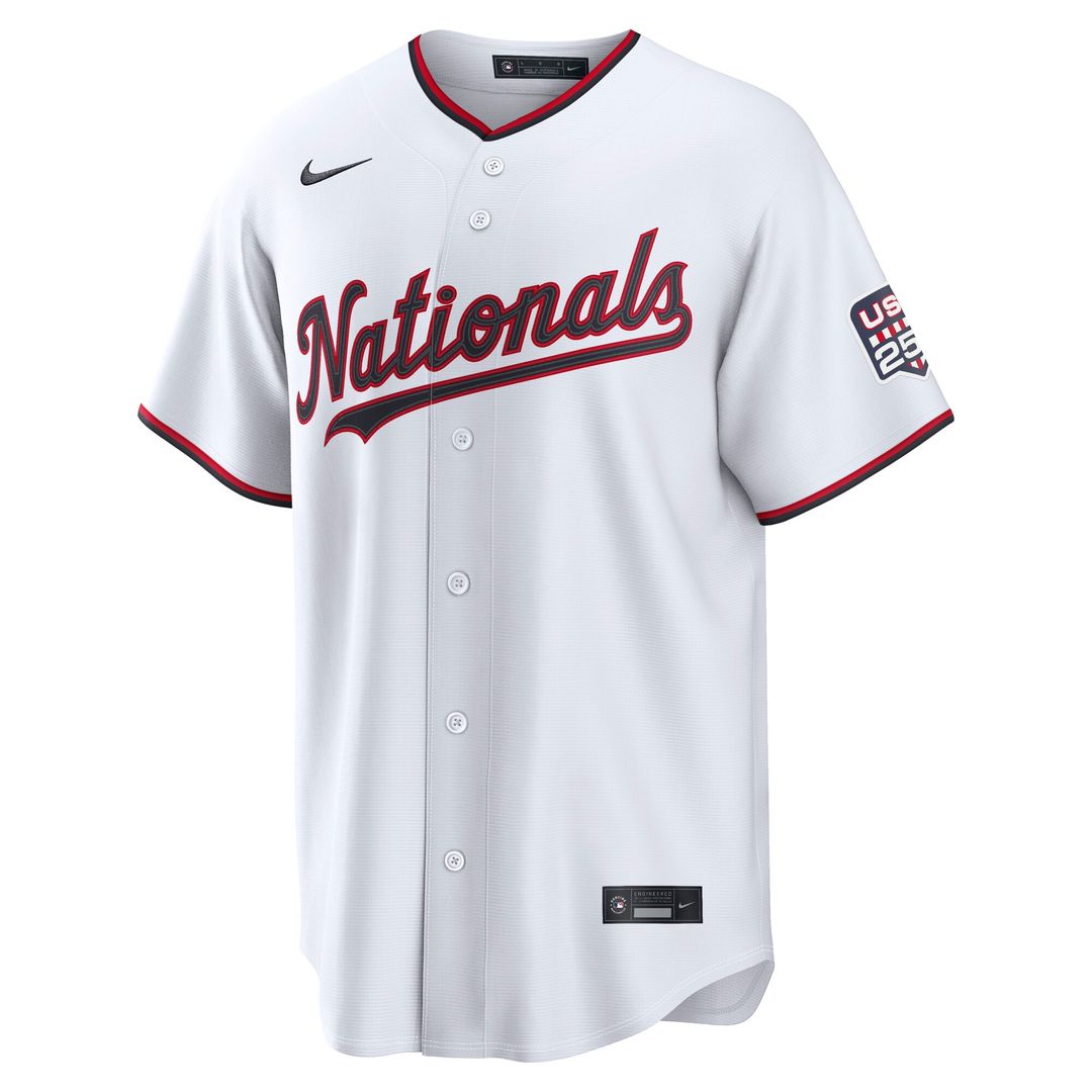 James Wood Washington Nationals Nike USA 250 Fourth of July Home Stadium Jersey - White