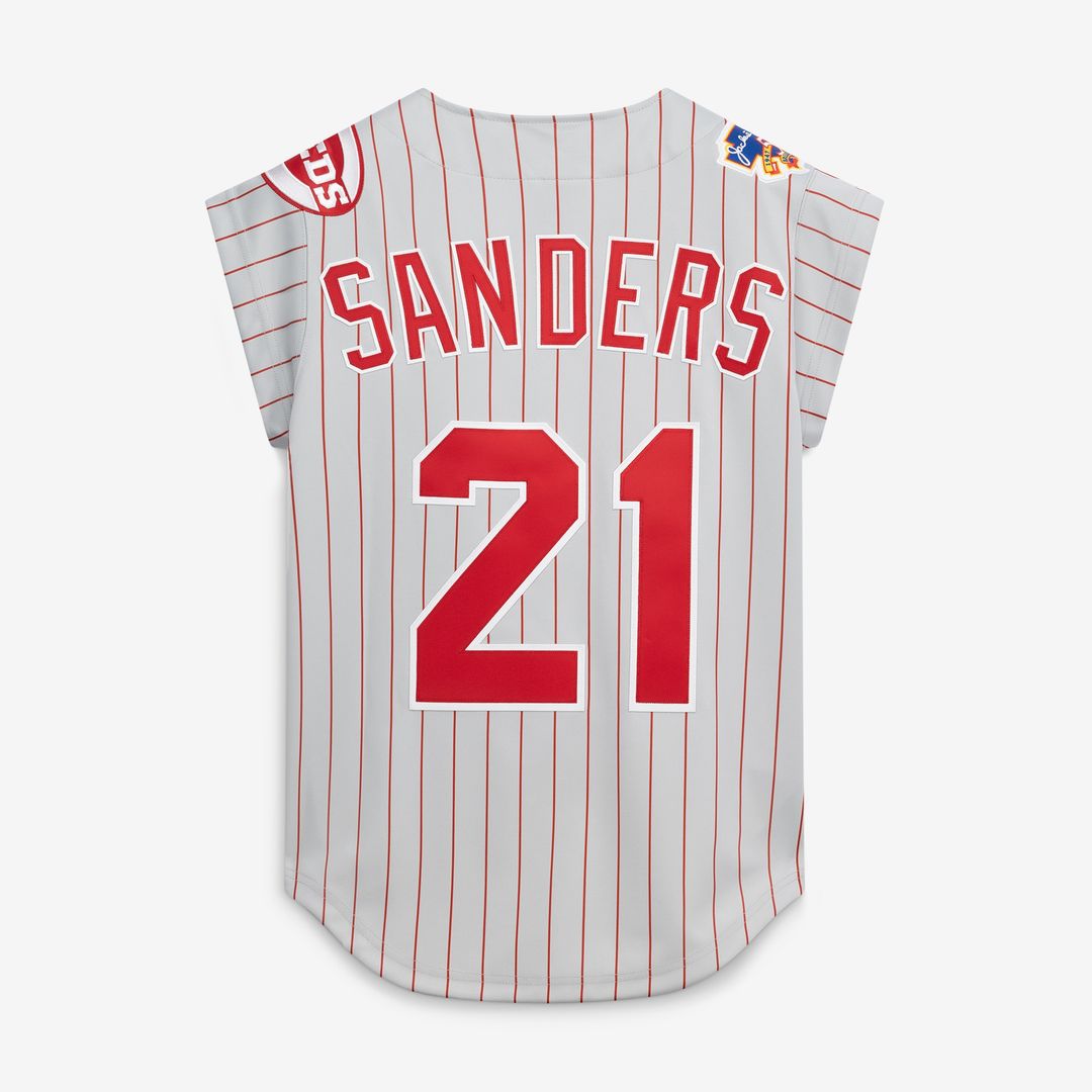 Deion Sanders Cincinnati Reds Mitchell & Ness 1997 Authentic Jersey - Gray
