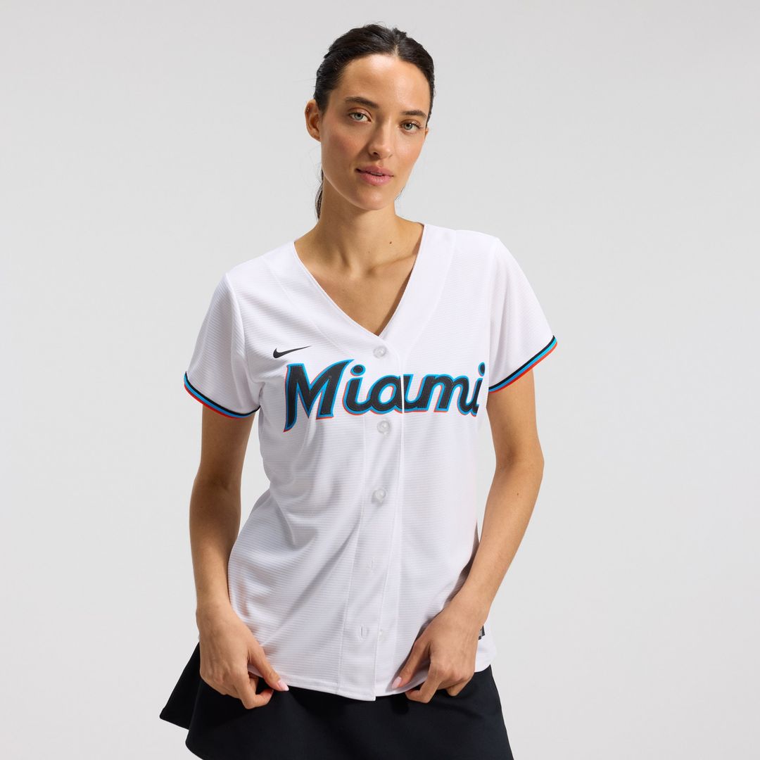 Miami Marlins Nike Women's Replica Team Jersey - White