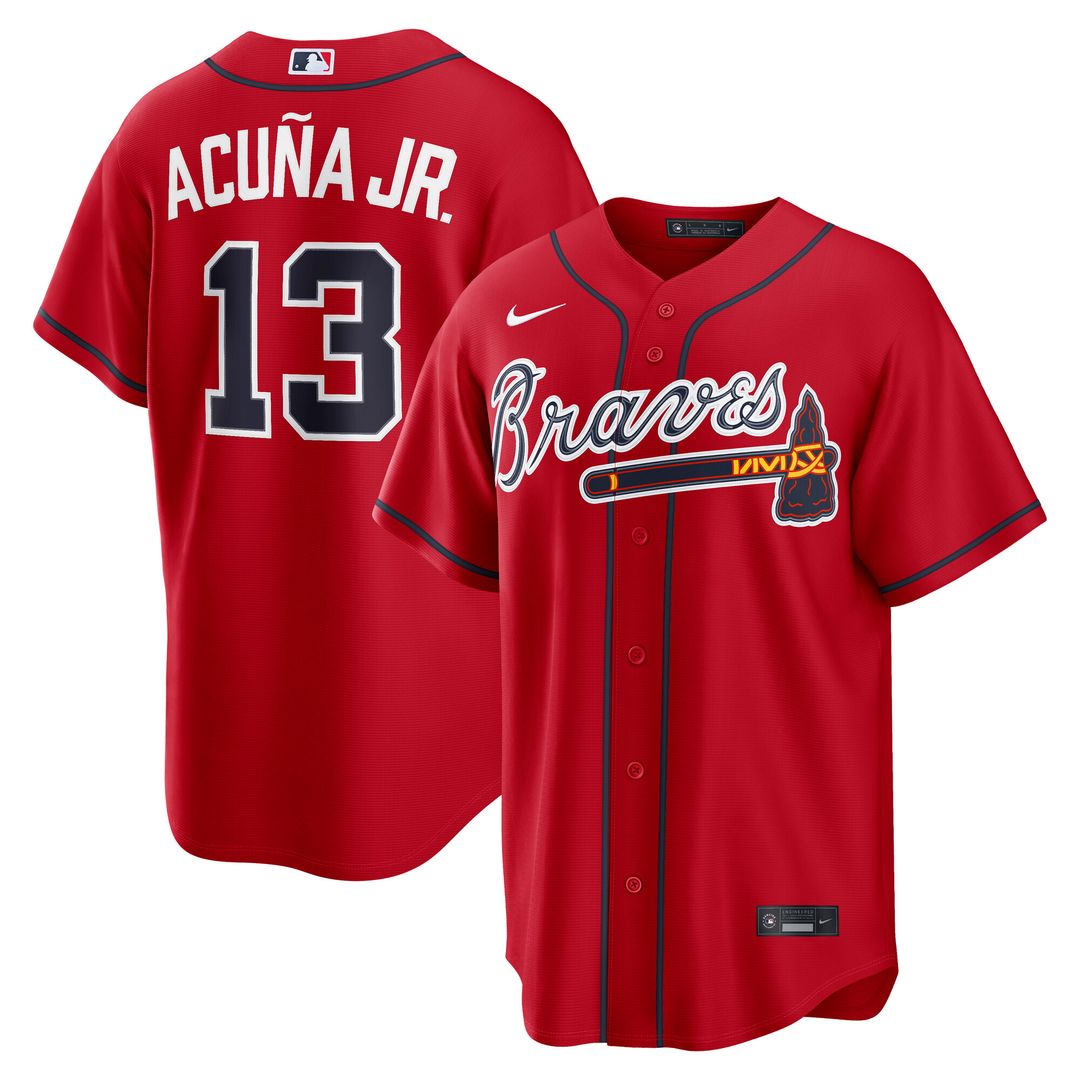 Ronald Acuña Jr. Atlanta Braves Nike Road Replica Jersey - Gray