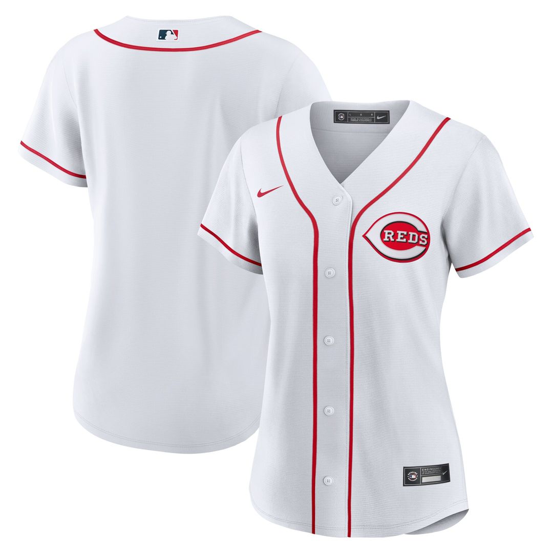 Cincinnati Reds Nike Women's Home Replica Team Jersey - White