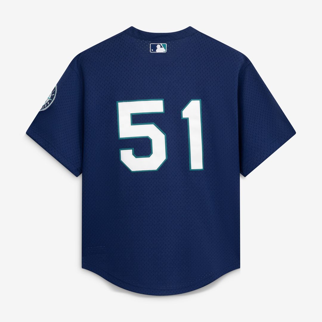 Ichiro Suzuki Seattle Mariners Mitchell & Ness Authentic Batting Practice Jersey - Navy