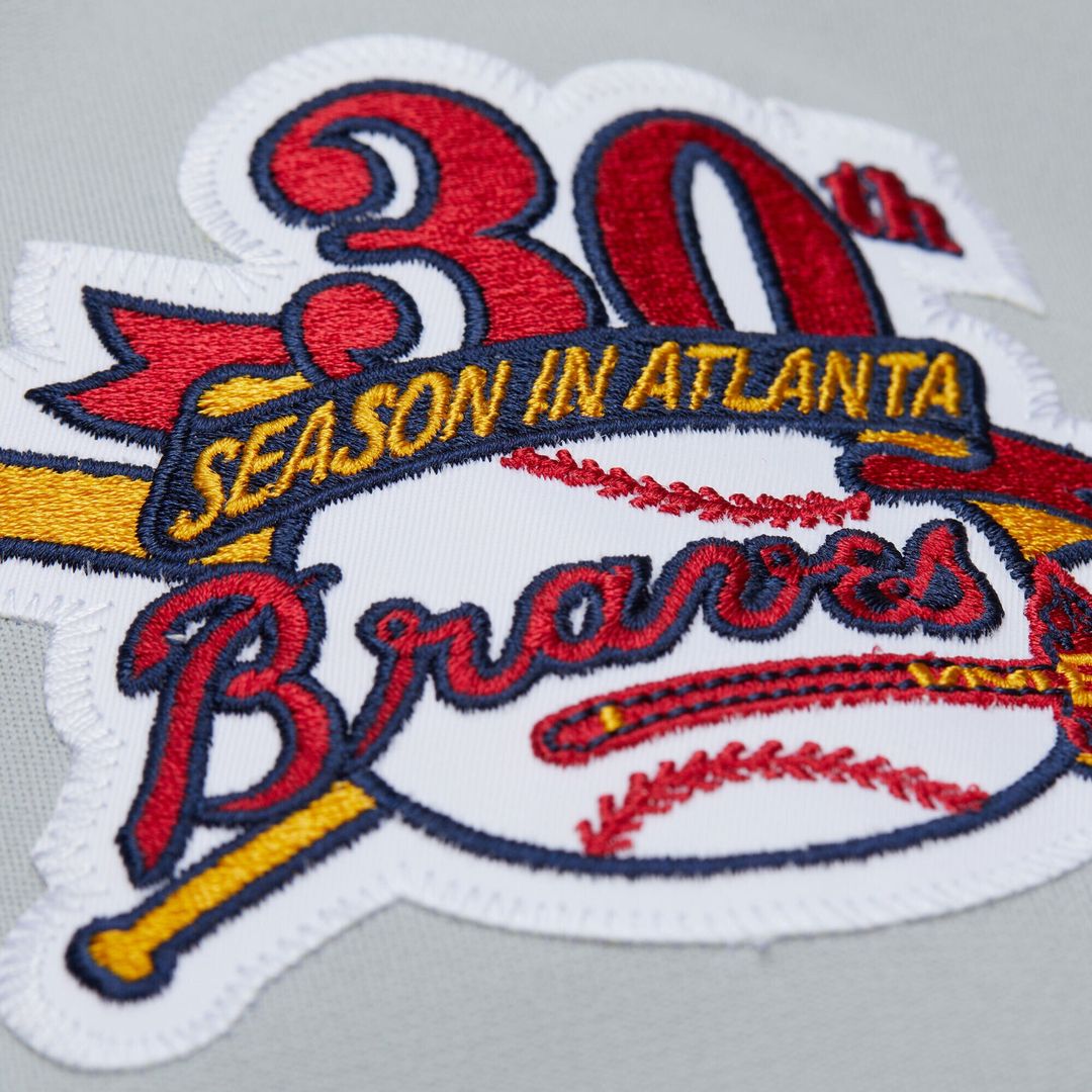 Chipper Jones Atlanta Braves Mitchell & Ness 1995 Throwback Authentic Jersey - Gray