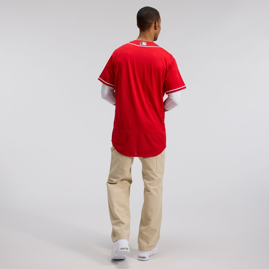 Cincinnati Reds Nike Alternate Authentic Team Logo Jersey - Scarlet