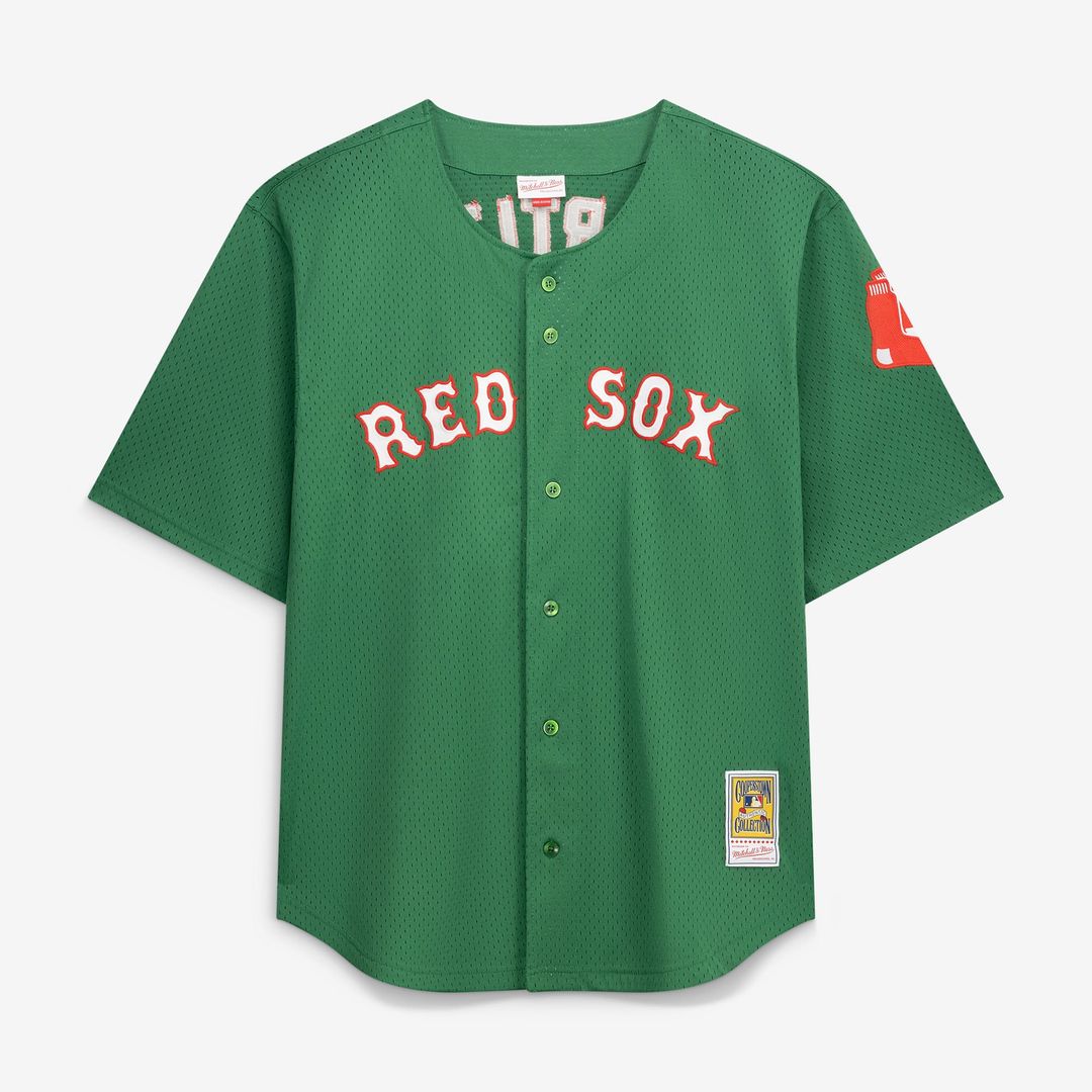 David Ortiz Boston Red Sox Mitchell & Ness Big & Tall Cooperstown Mesh Batting Practice Jersey - Red