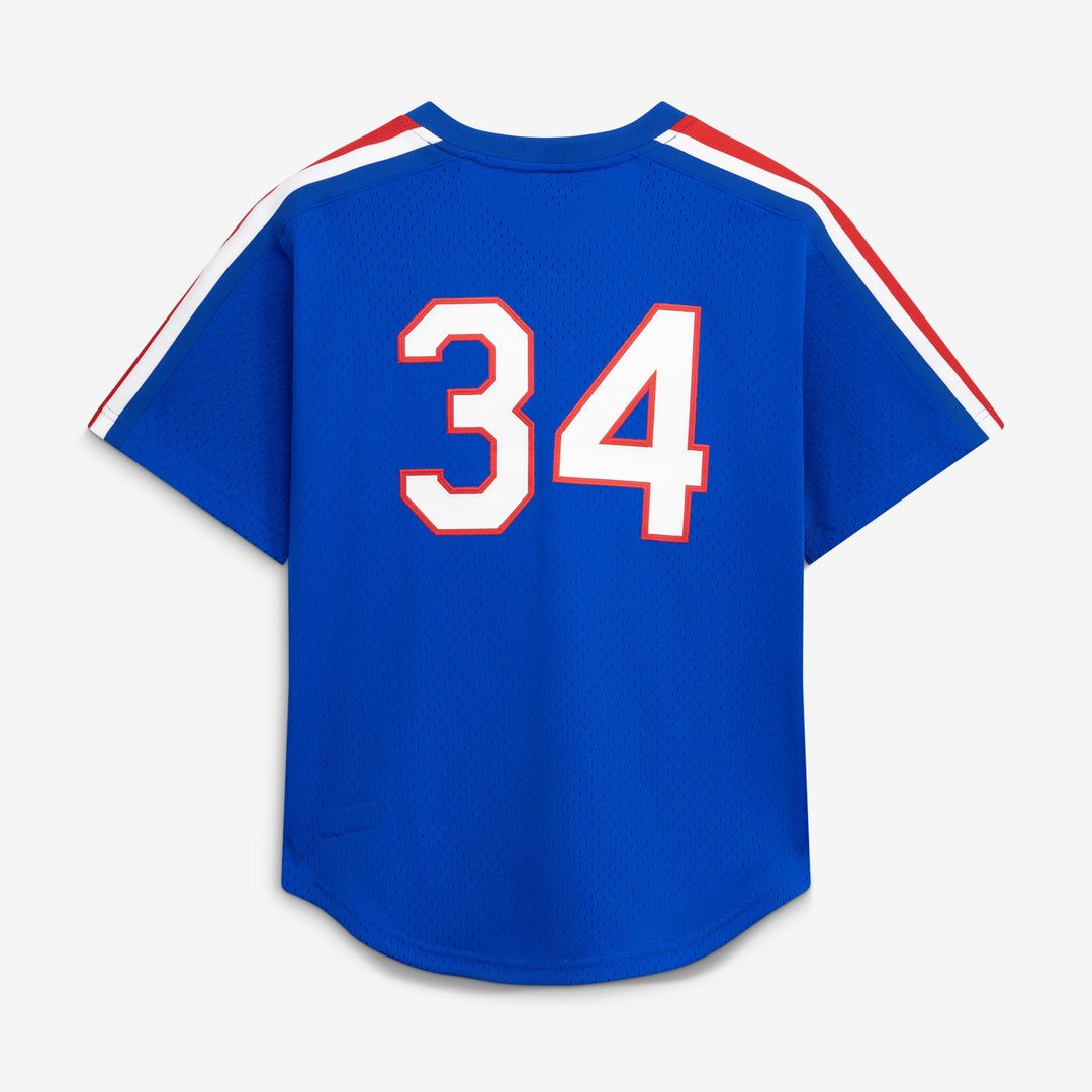 Nolan Ryan Texas Rangers Mitchell & Ness Big & Tall Cooperstown Mesh Batting Practice Jersey - Royal