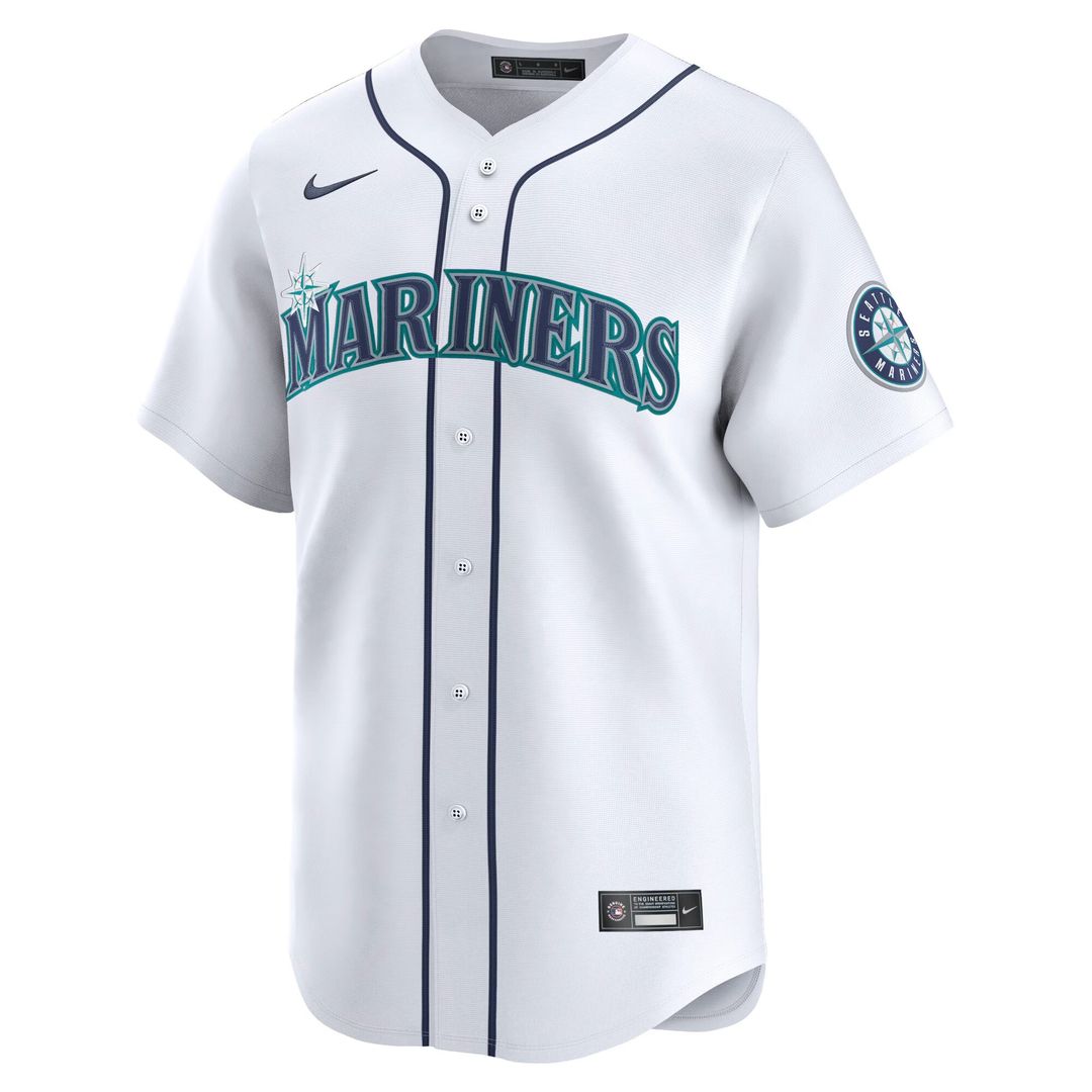 Cal Raleigh Seattle Mariners Nike Home Limited Player Jersey - White
