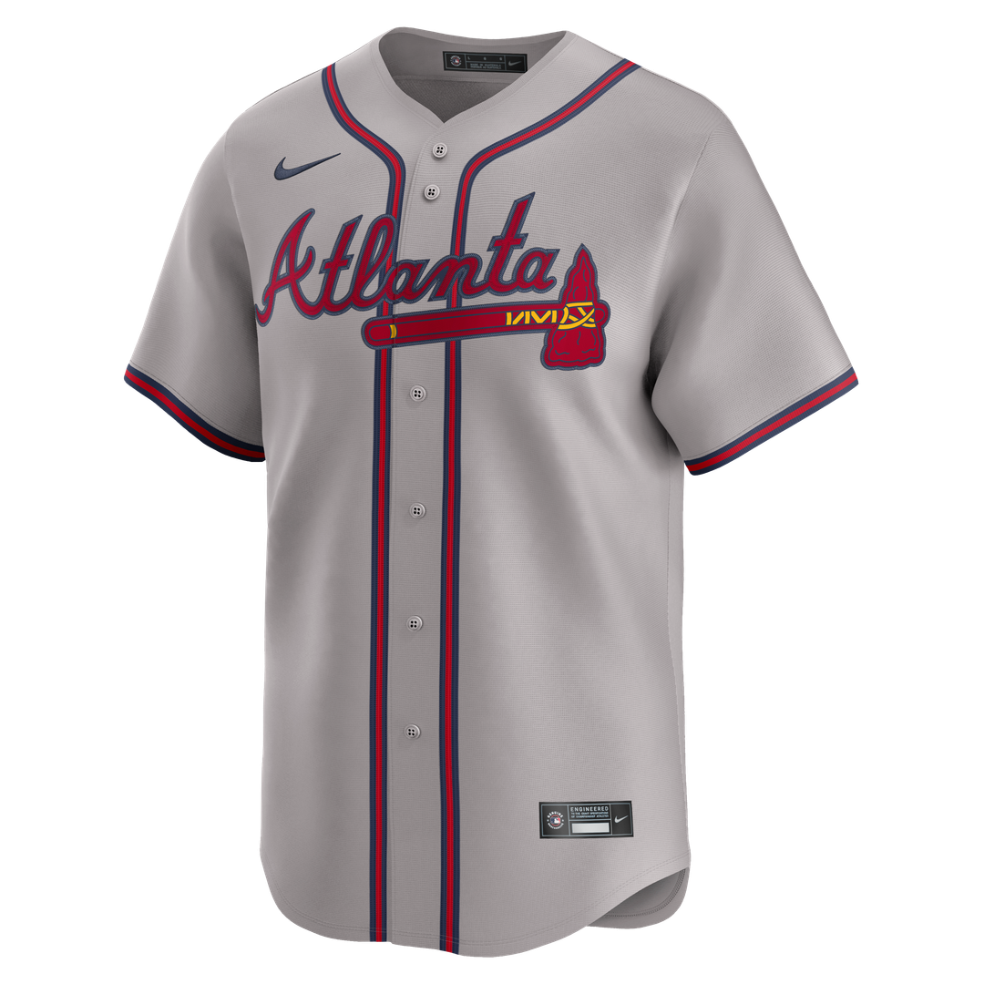 Ozzie Albies Atlanta Braves Nike Road Limited Player Jersey - Gray