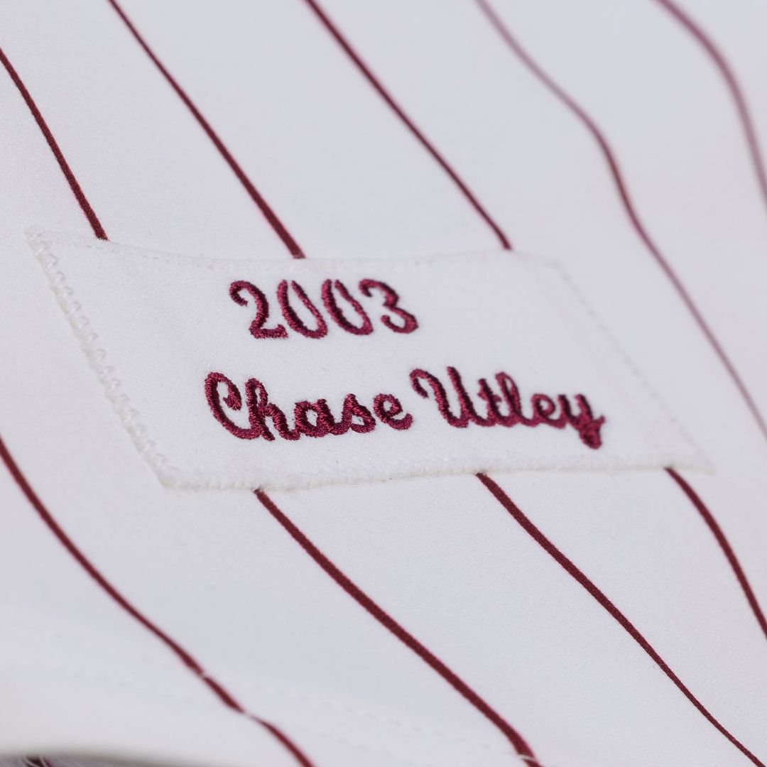 Chase Utley Philadelphia Phillies Mitchell & Ness 2003 Cooperstown Collection Authentic Jersey - White
