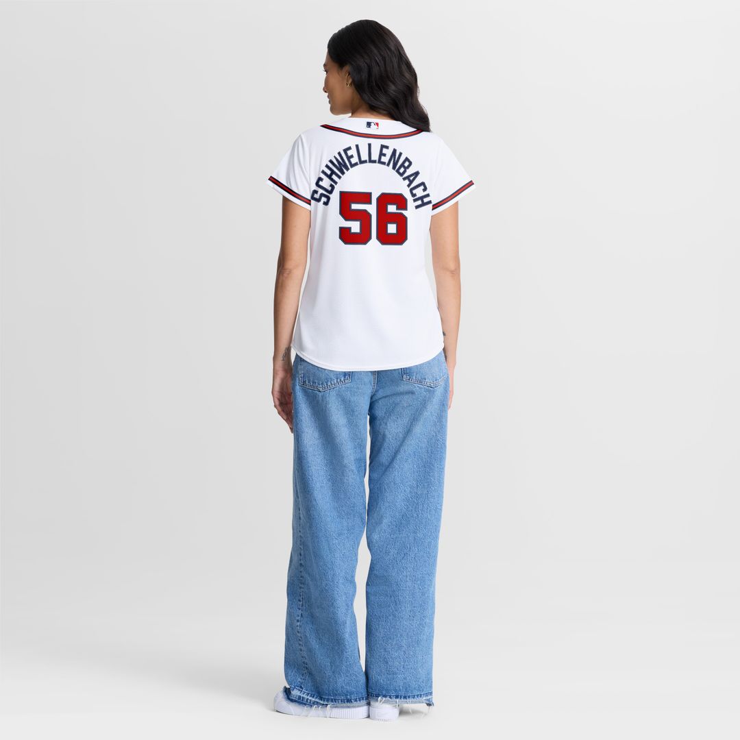 Spencer Schwellenbach Atlanta Braves Nike Women's Home Replica Jersey - White