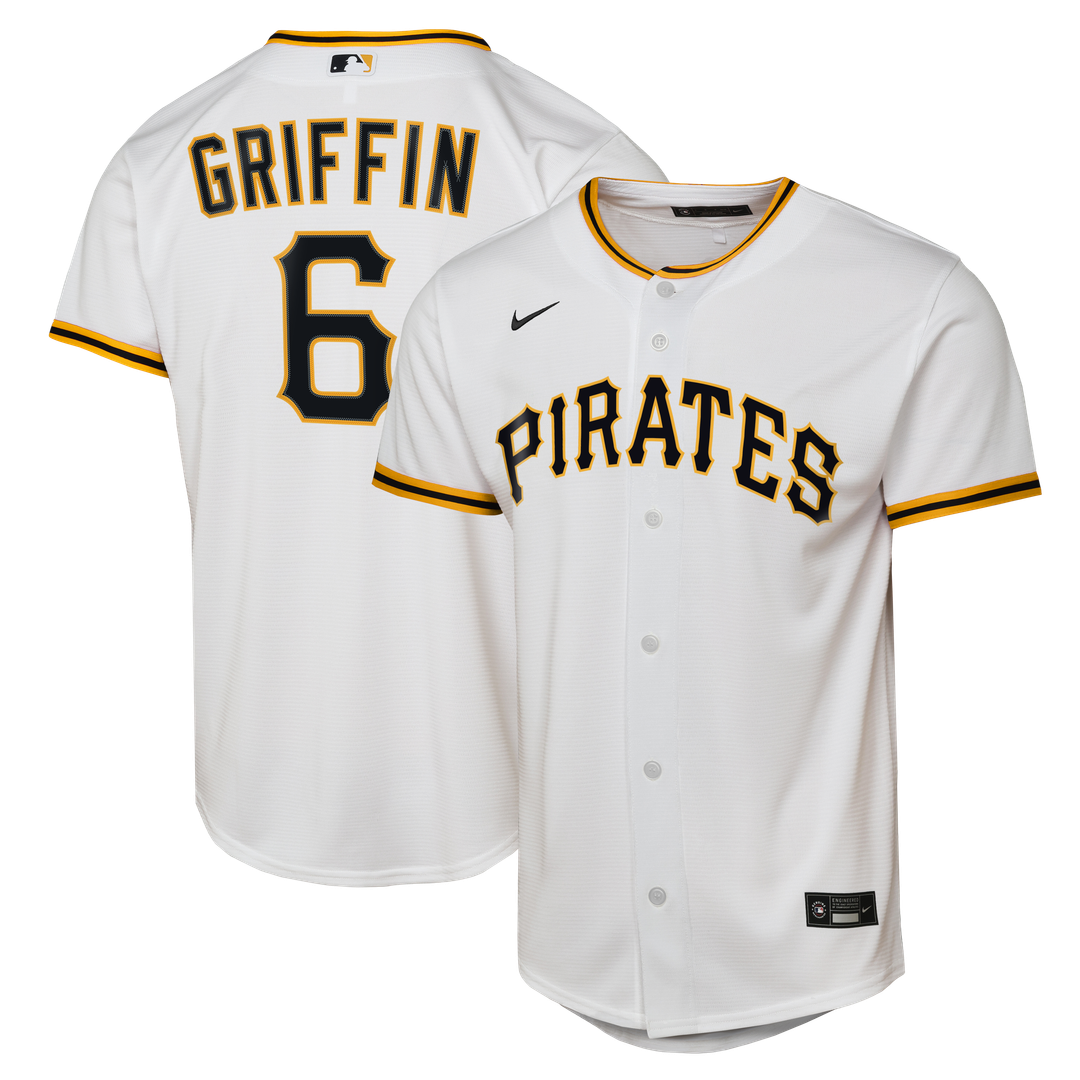 Konnor Griffin Pittsburgh Pirates Nike Youth Home Replica Jersey - White