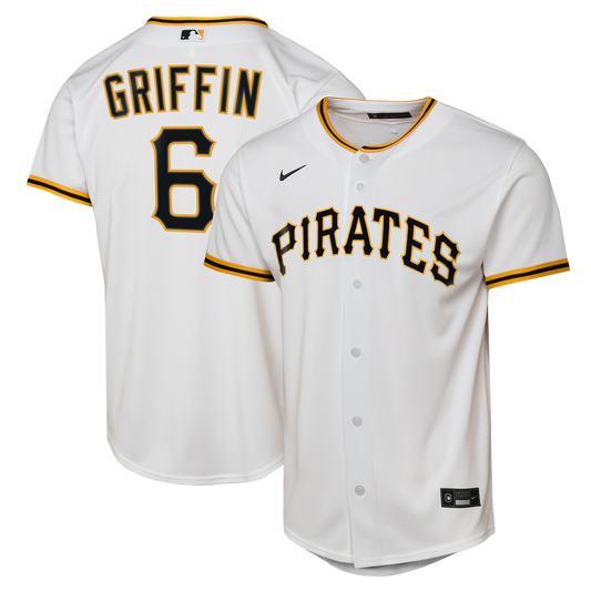 Konnor Griffin Pittsburgh Pirates Nike Youth Home Replica Jersey - White