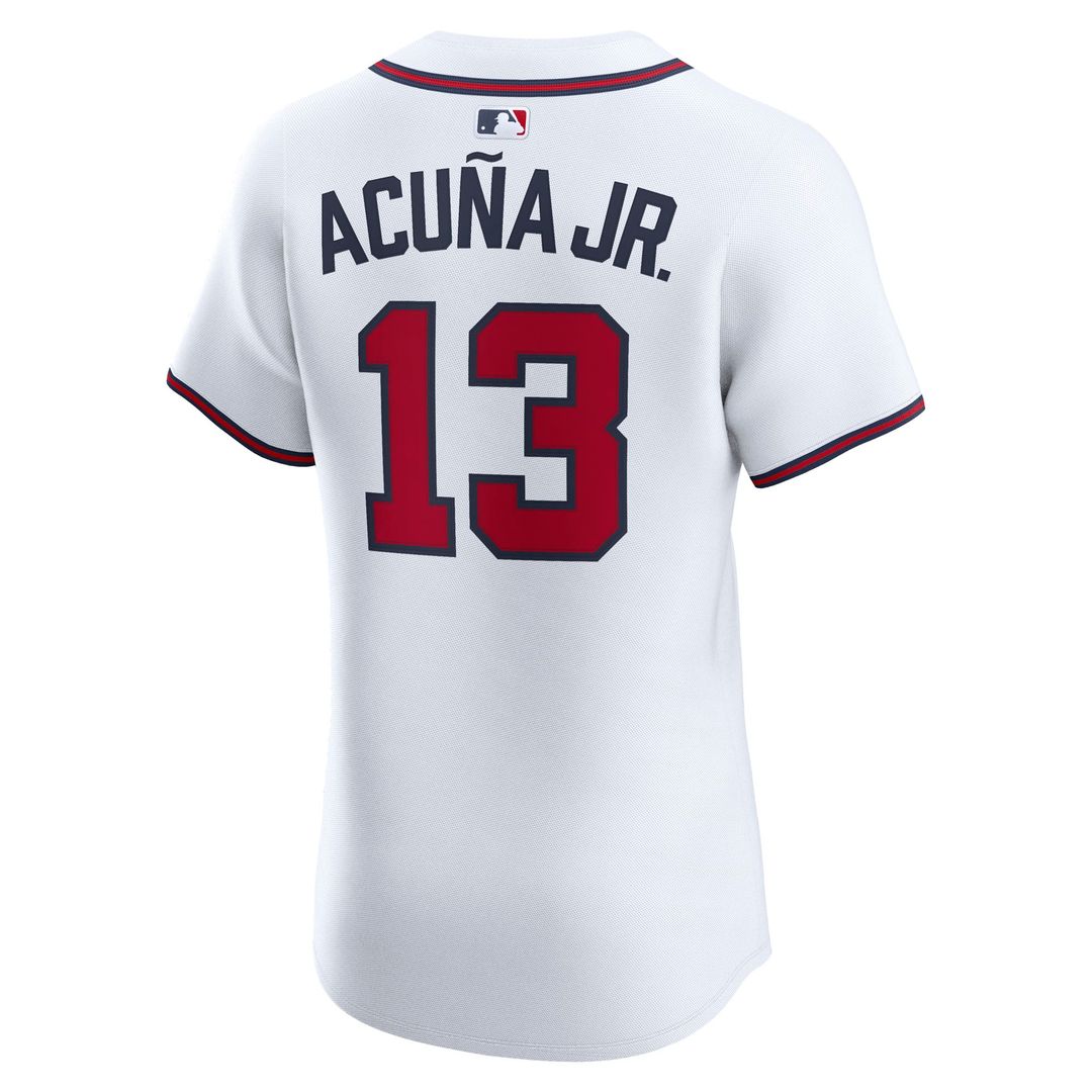Ronald Acuña Jr. Atlanta Braves Nike Home Elite Player Jersey - White