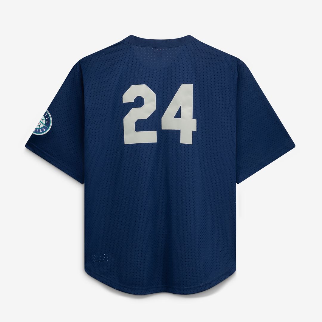 Seattle Mariners Mitchell & Ness Big & Tall Cooperstown Collection Mesh Batting Practice Jersey - Navy