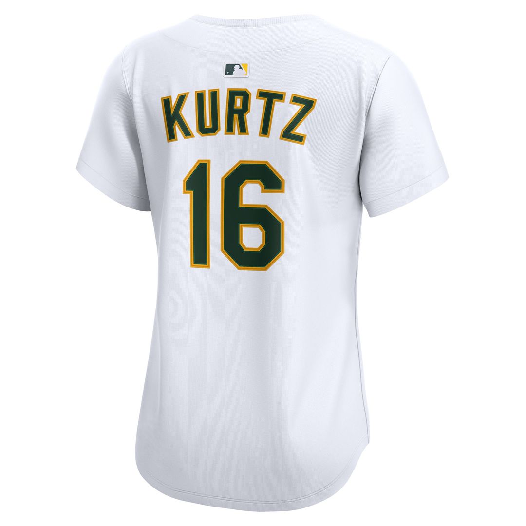 Nick Kurtz Athletics Nike Women's Home Limited Player Jersey - White