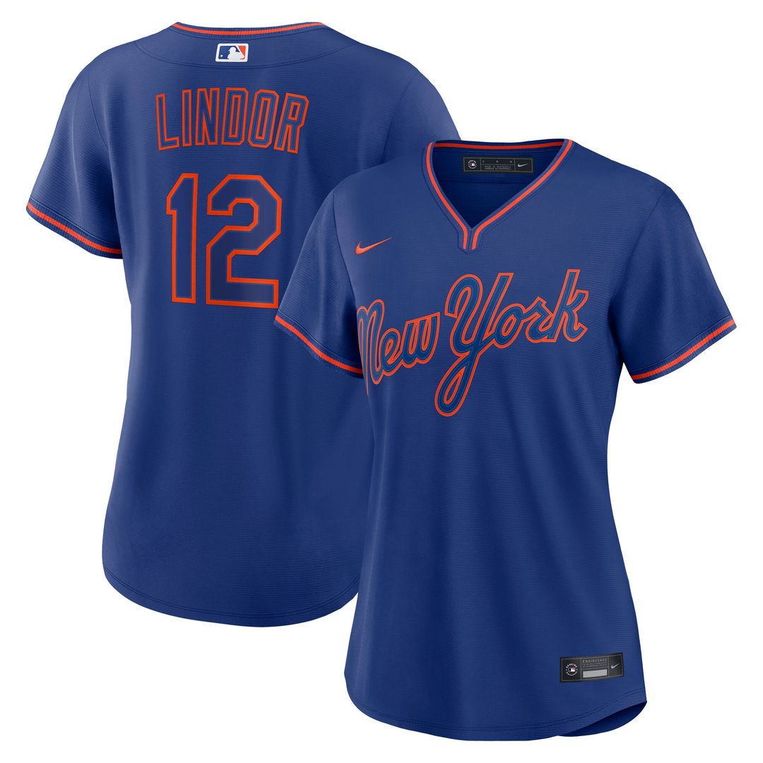 Francisco Lindor New York Mets Nike Women's Alternate Replica Jersey - Royal