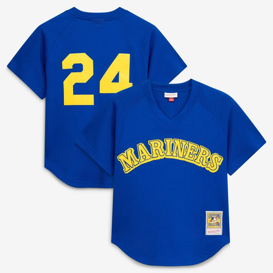 Ken Griffey Jr. Seattle Mariners Mitchell & Ness Authentic Batting Practice Jersey - Royal