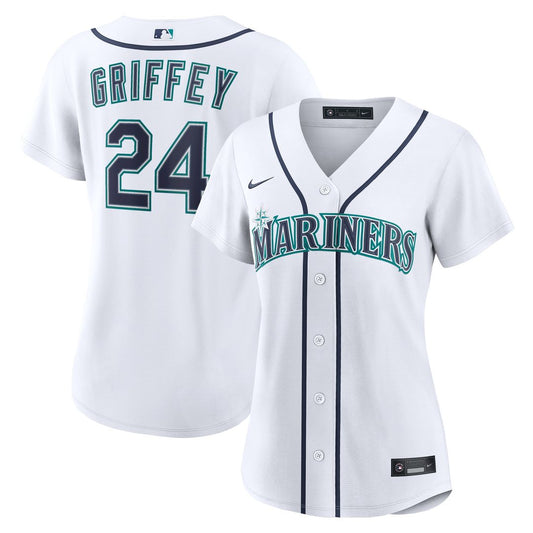 Ken Griffey Jr. Seattle Mariners Nike Women's Home Replica Jersey - White