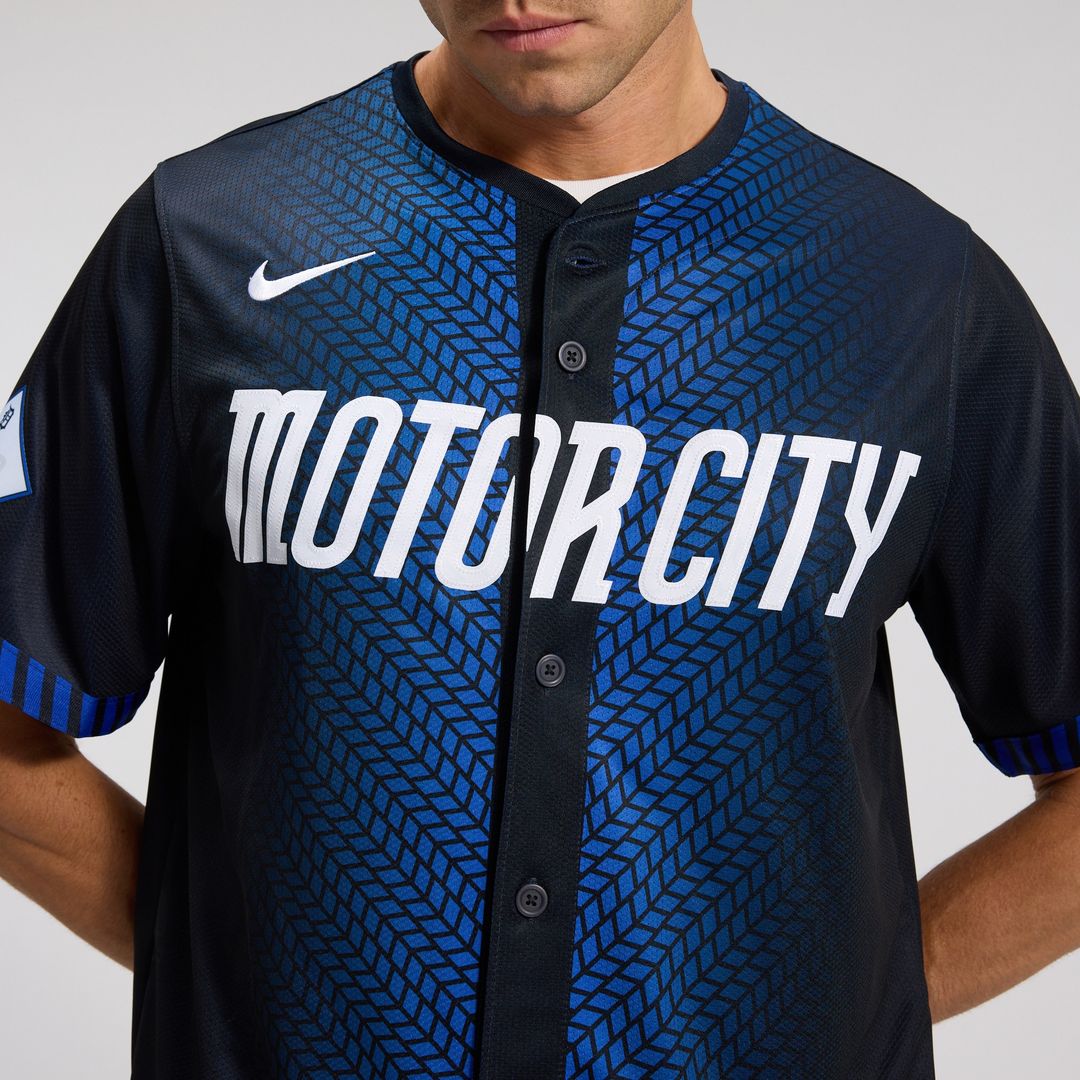 Detroit Tigers Nike City Connect Limited Jersey - Blue