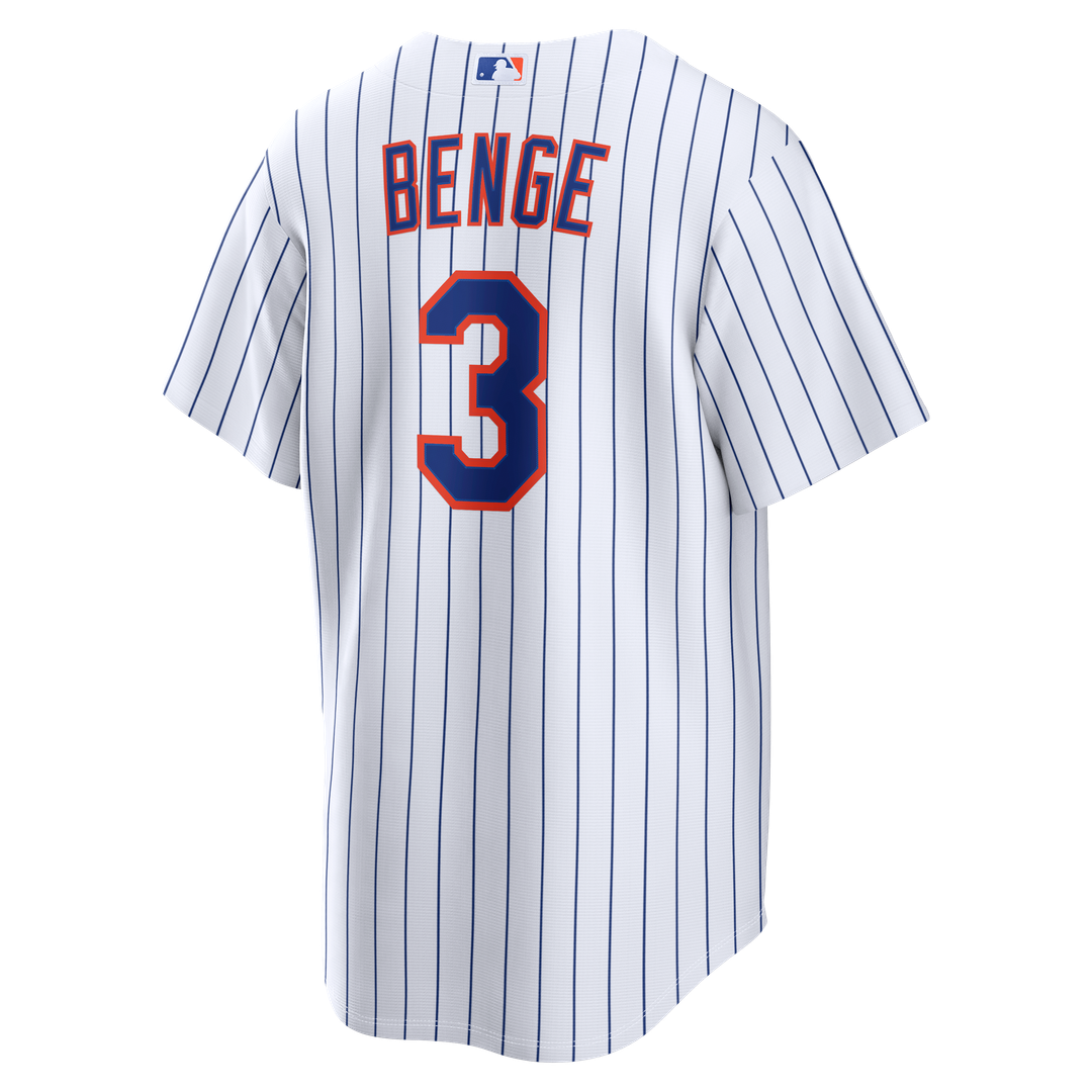 Carson Benge New York Mets Nike Home Replica Jersey - White