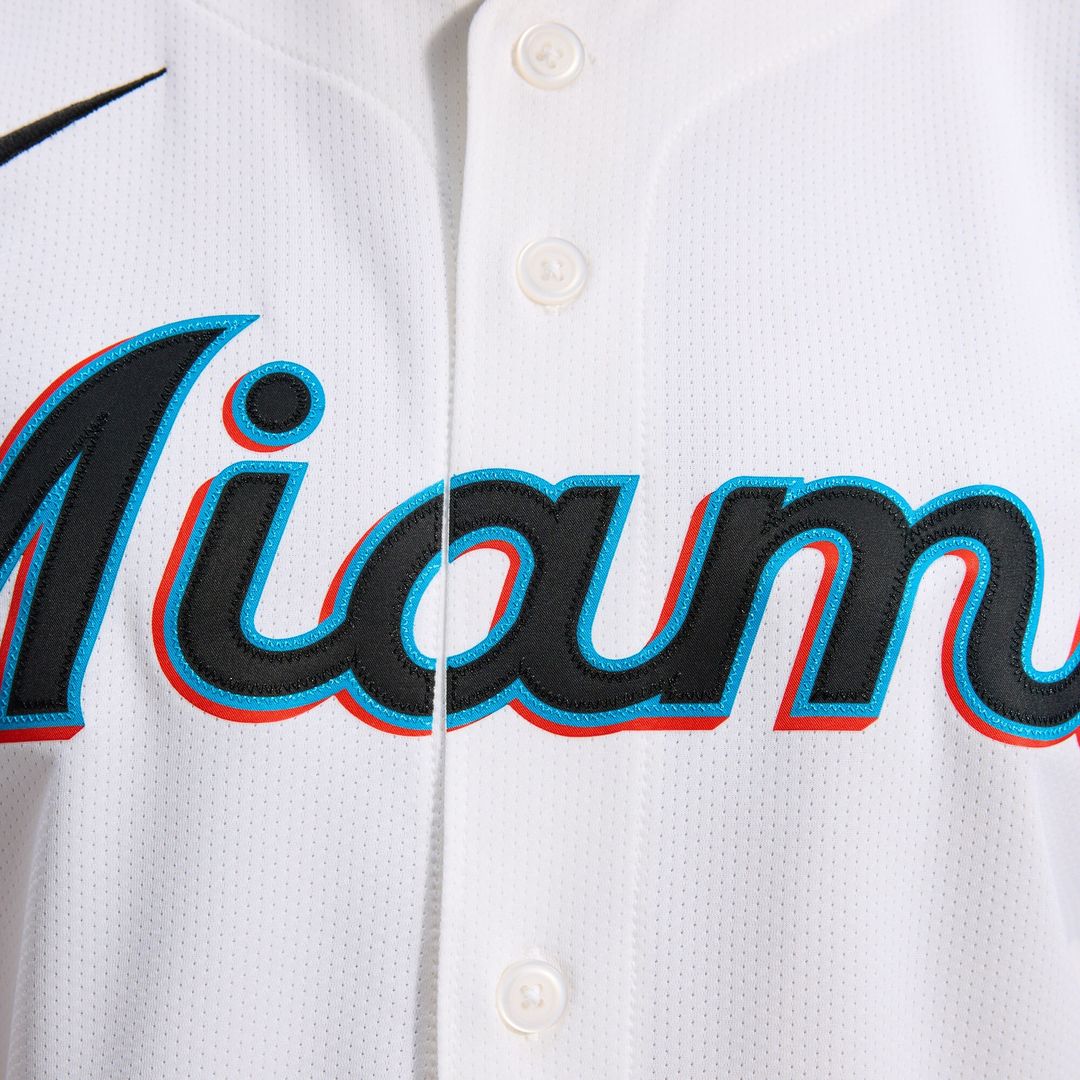 Miami Marlins Nike Home Limited Jersey - White
