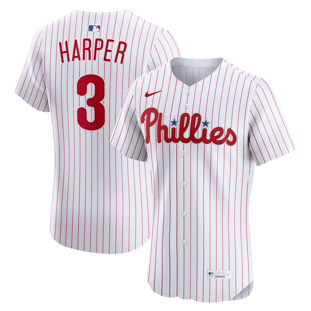 Bryce Harper Philadelphia Phillies Nike Alternate 2 Elite Jersey - Cream