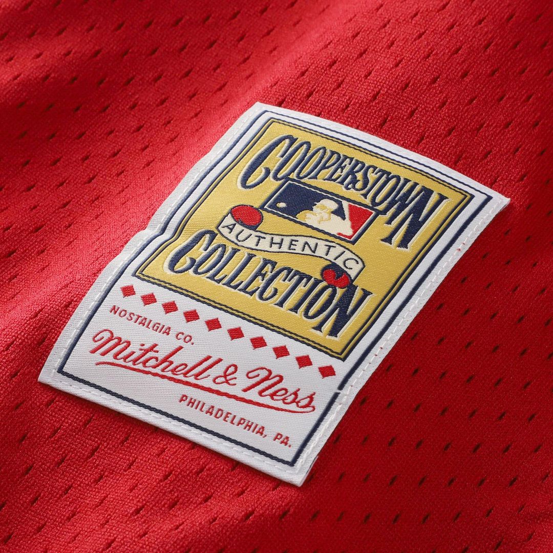 Barry Larkin Cincinnati Reds Mitchell & Ness Throwback Cooperstown Mesh Batting Practice Jersey - Red