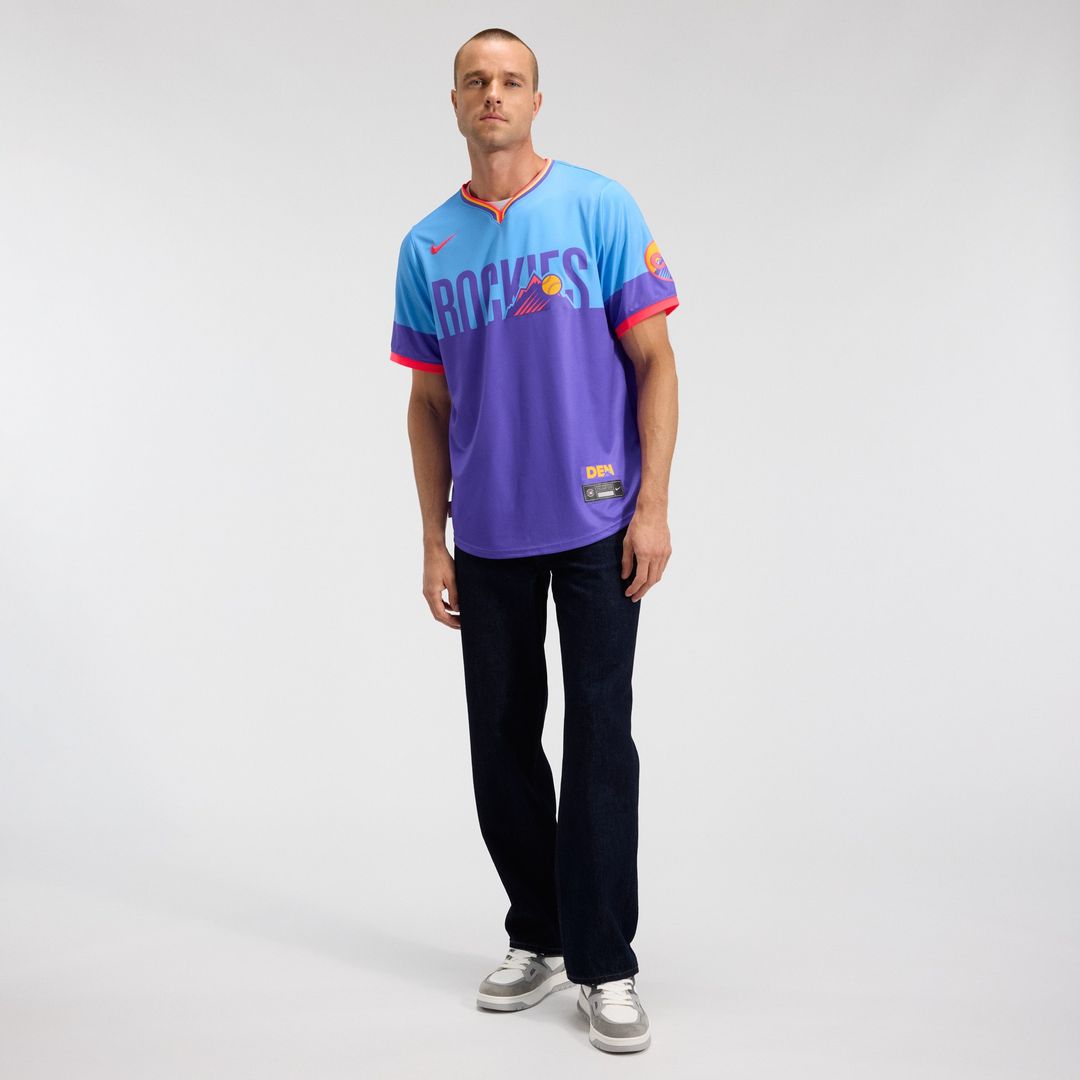 Colorado Rockies Nike 2025 City Connect Limited Jersey - Purple/Light Blue
