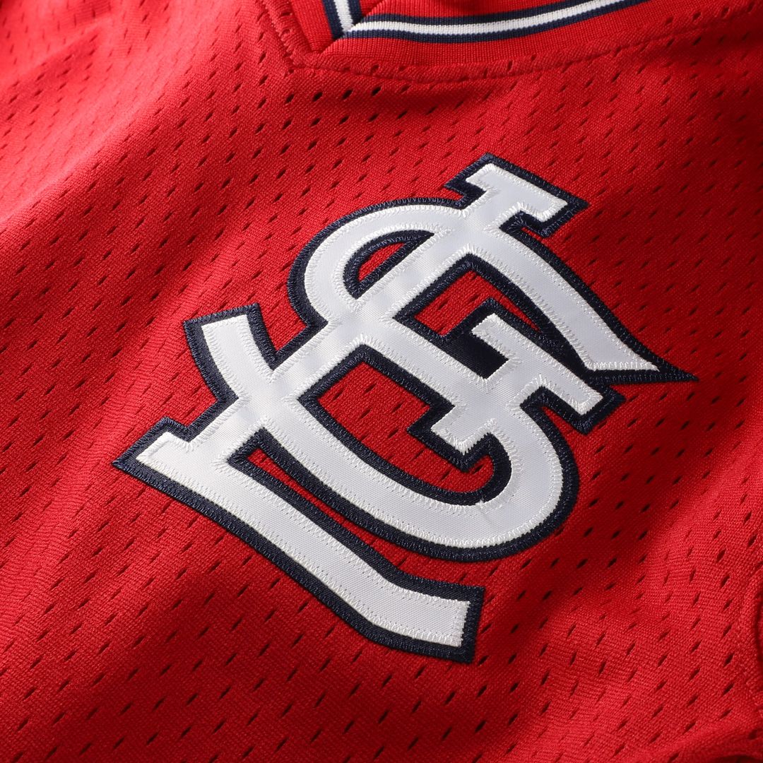 Ozzie Smith St. Louis Cardinals Mitchell & Ness Youth Cooperstown Collection Mesh Batting Practice Jersey - Navy