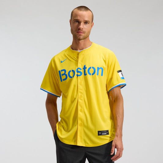 Boston Red Sox Nike City Connect Limited Jersey - Gold