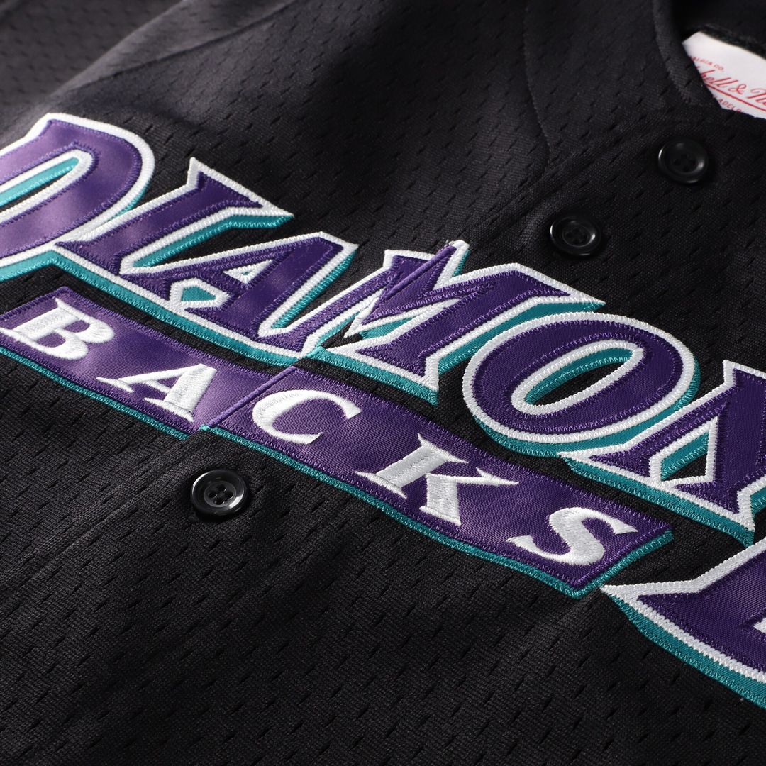 Randy Johnson Arizona Diamondbacks Mitchell & Ness Youth Cooperstown Collection Mesh Batting Practice Jersey - Black