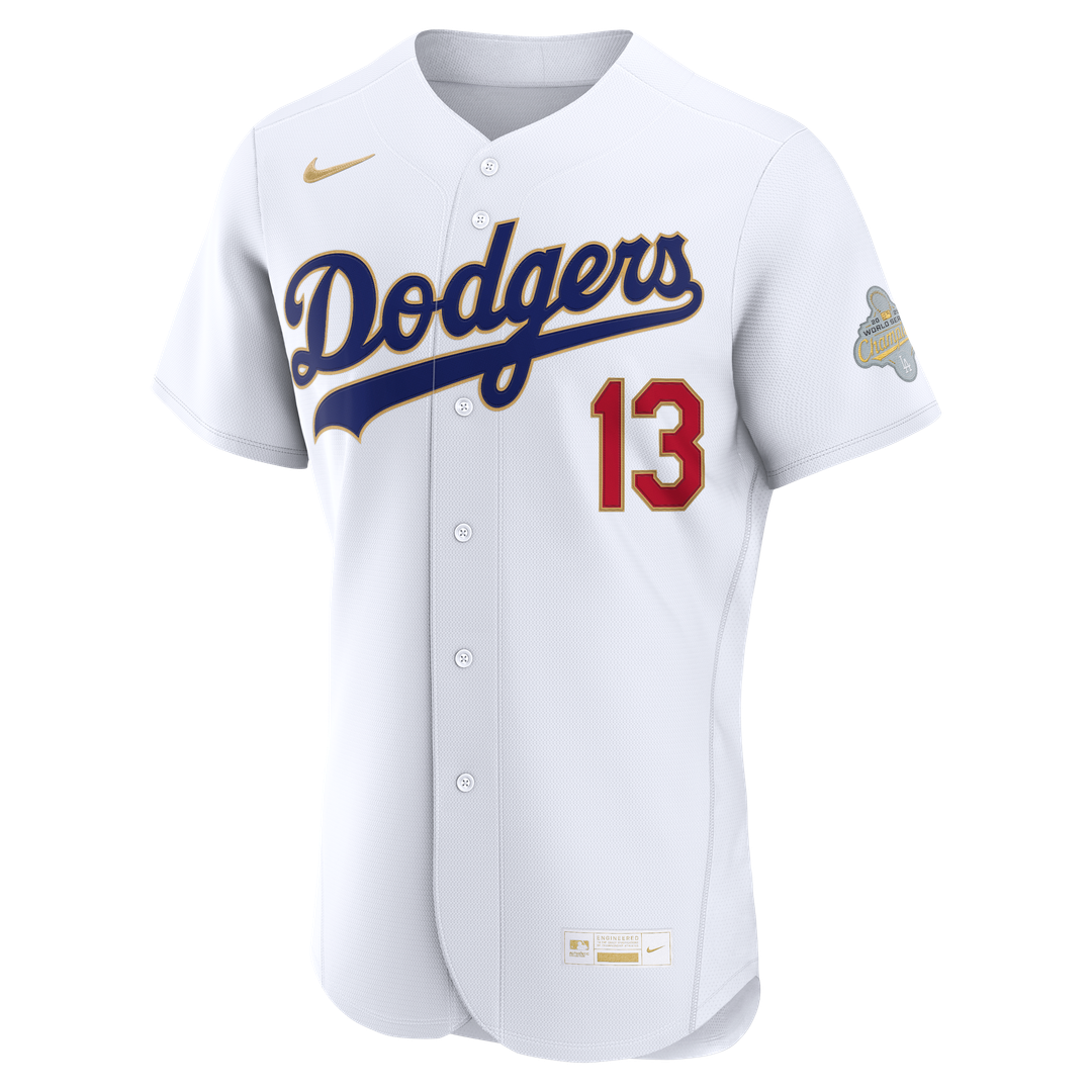 Max Muncy Los Angeles Dodgers Nike 2026 Gold Collection Authentic Jersey - White