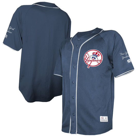 New York Yankees Stitches Team Color Full-Button Fashion Jersey - Navy