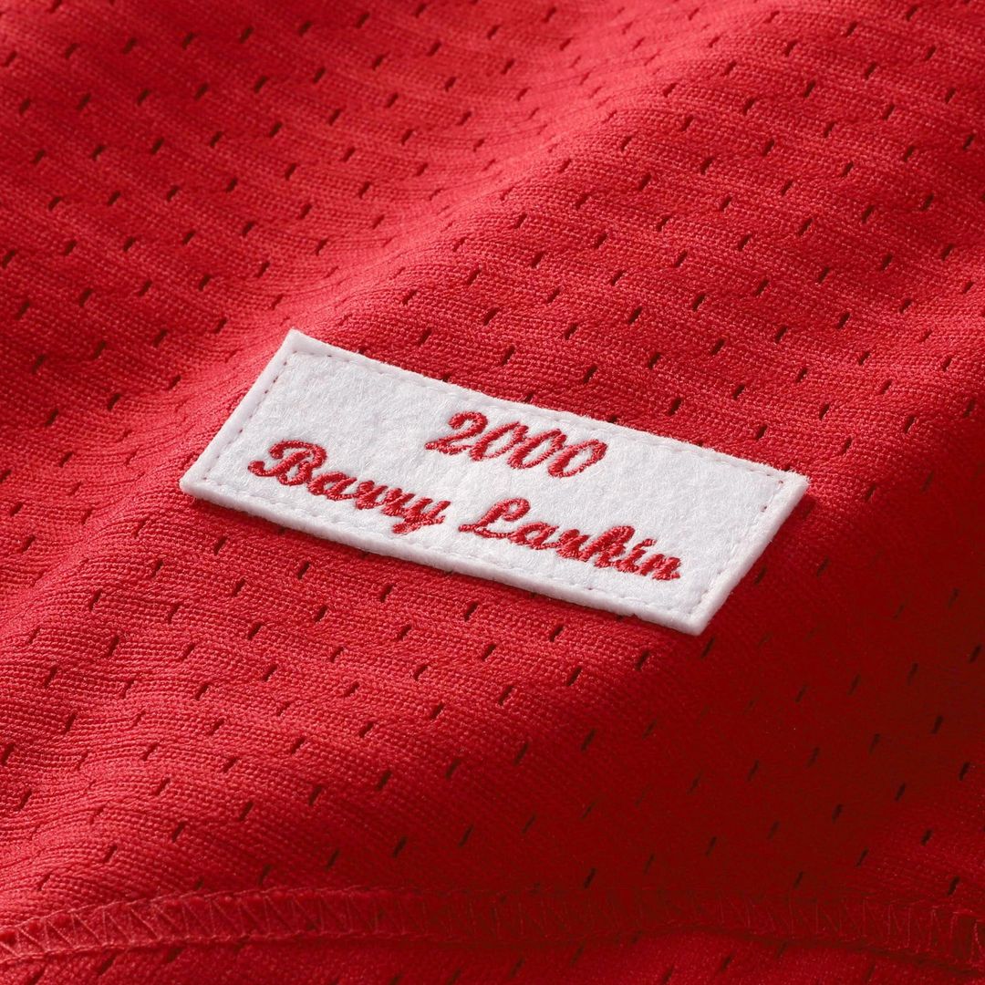 Barry Larkin Cincinnati Reds Mitchell & Ness Cooperstown Collection Mesh Batting Practice Button-Up Jersey - Black