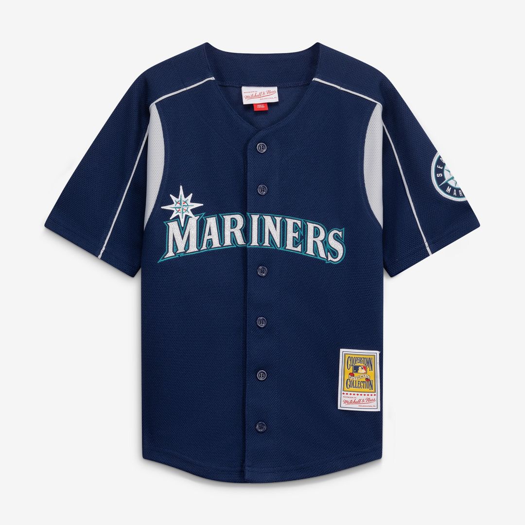 Felix Hernandez Seattle Mariners Mitchell & Ness Preschool Cooperstown Collection Batting Practice Jersey - Navy