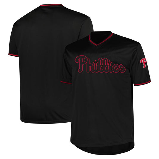 Philadelphia Phillies Profile Big & Tall Pop Fashion Jersey - Black