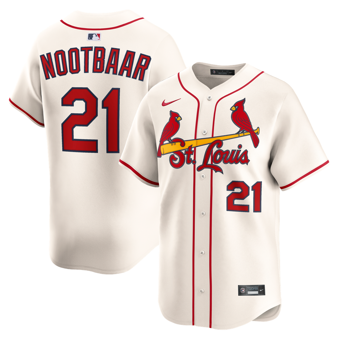 Lars Nootbaar St. Louis Cardinals Nike Alternate 2 Limited Jersey - Cream