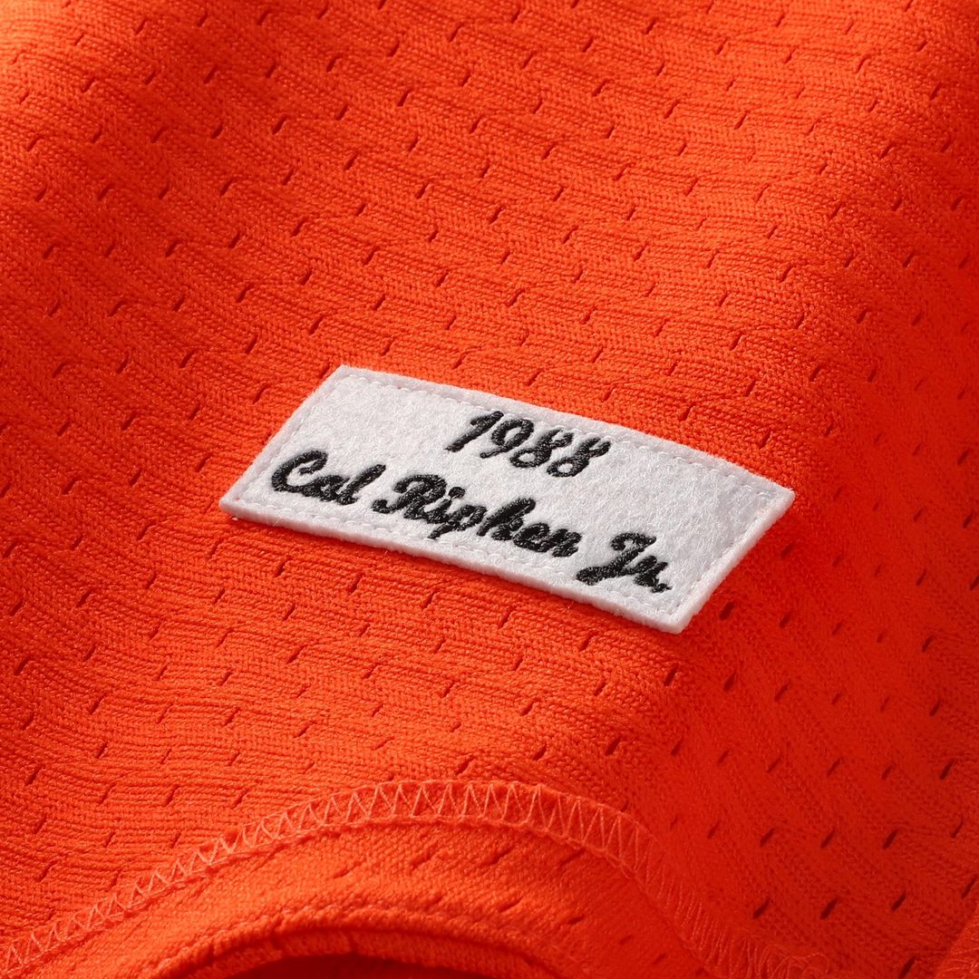Cal Ripken Jr. Baltimore Orioles Profile Big & Tall Cooperstown Collection Mesh Batting Practice Jersey - Orange