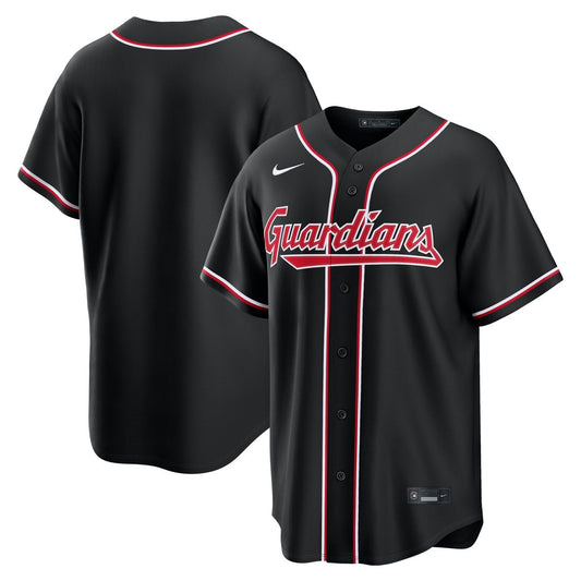Cleveland Guardians Nike Fashion Replica Black Out Jersey