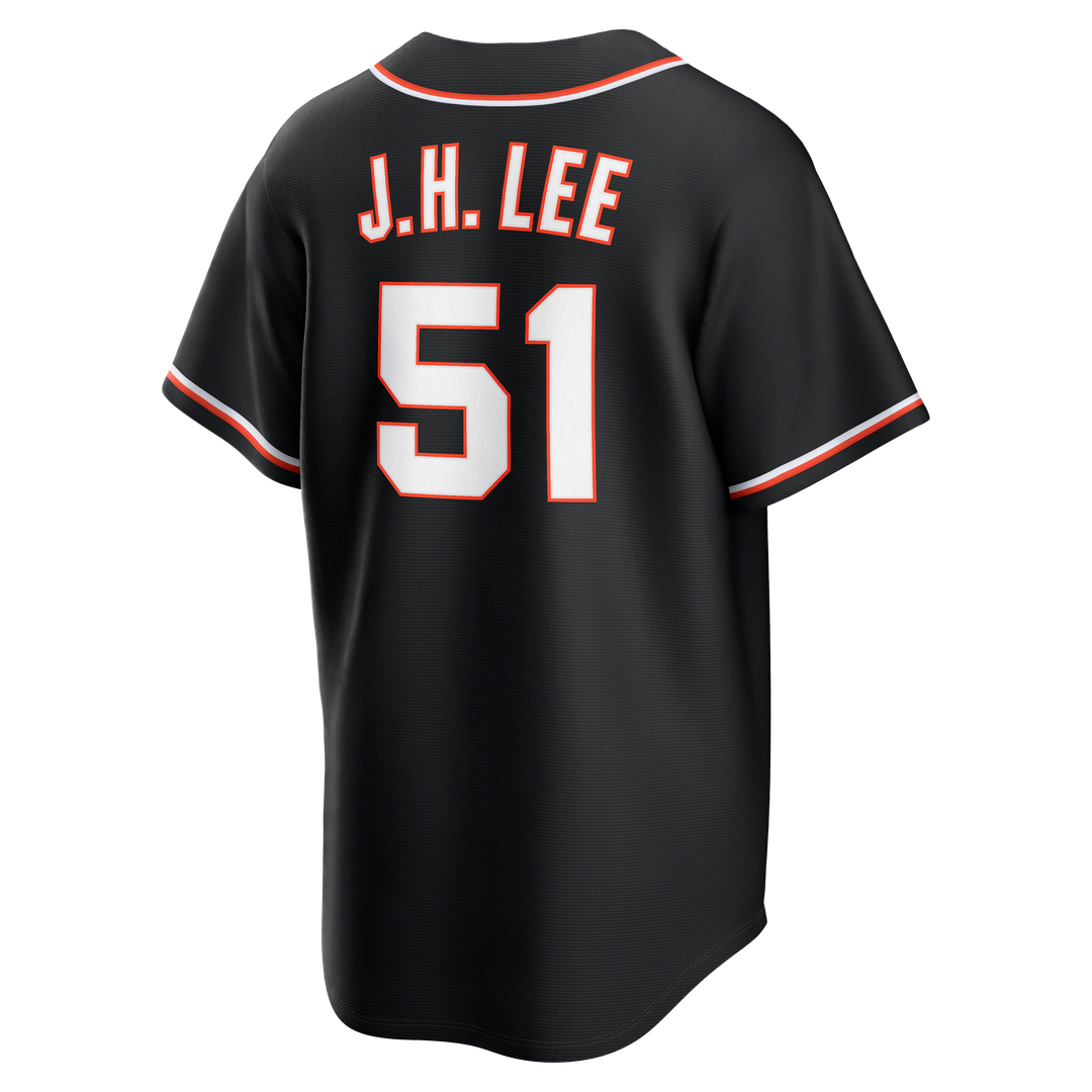 Jung Hoo Lee San Francisco Giants Nike Fashion Replica Black Out Jersey