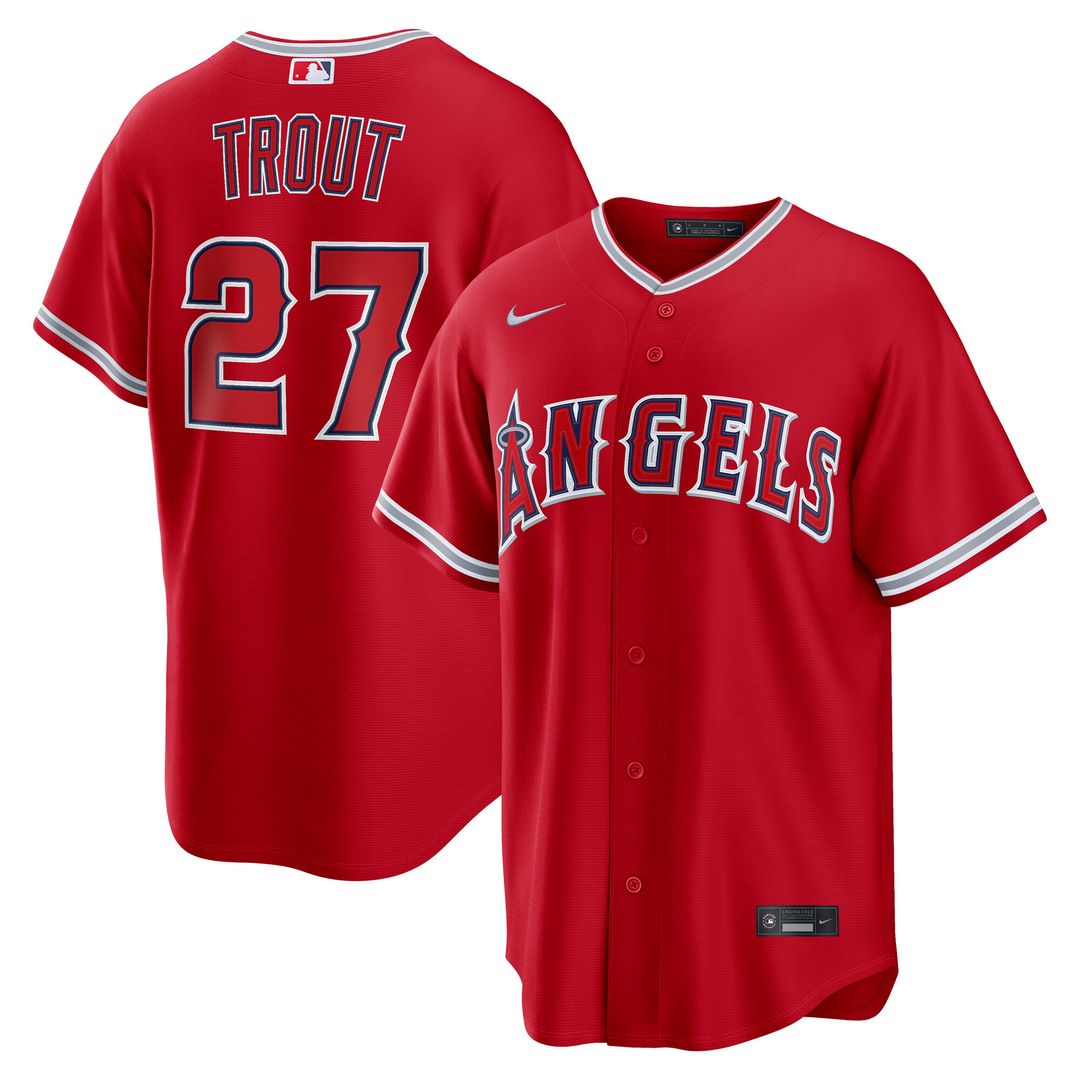 Mike Trout Los Angeles Angels Nike Alternate Replica Jersey - White