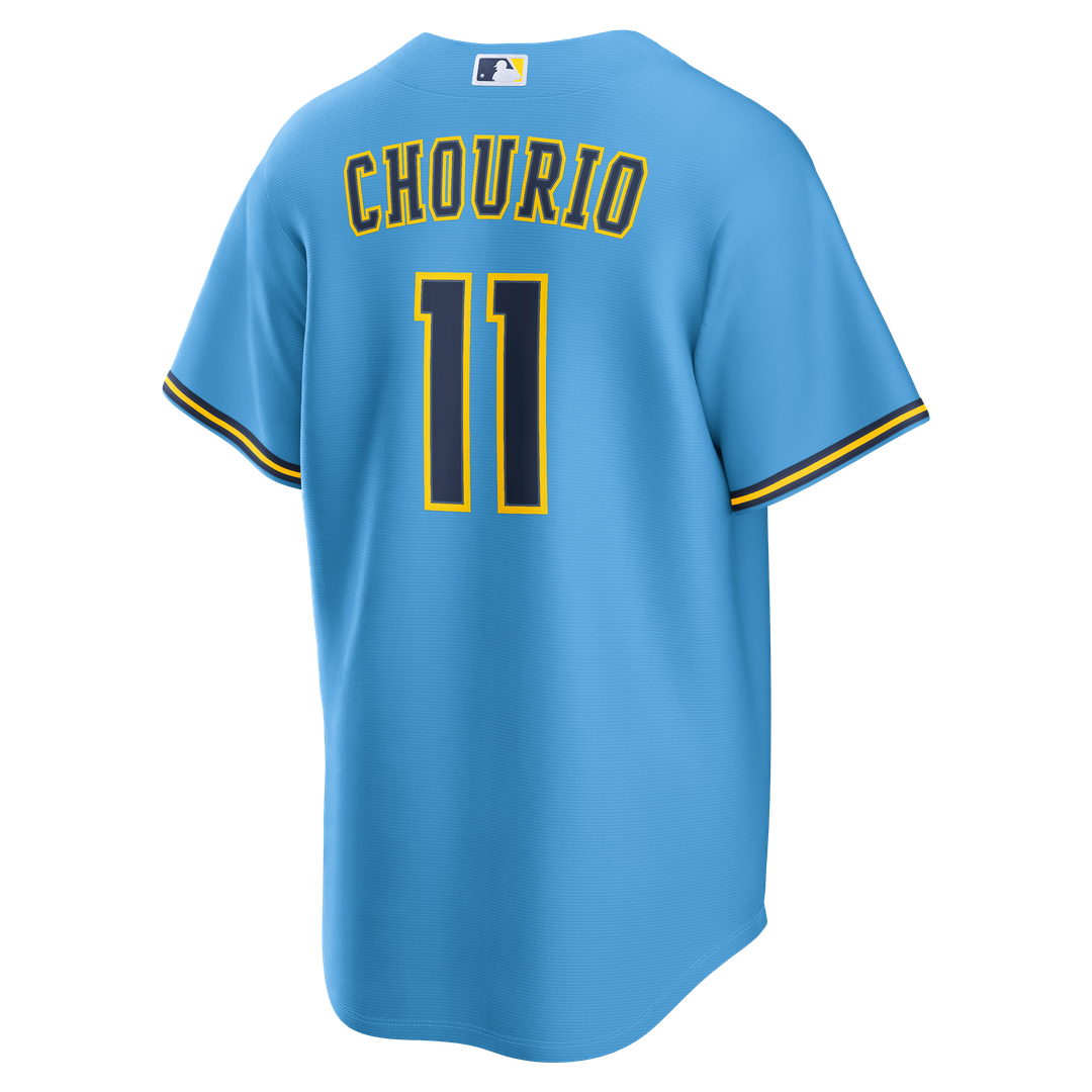 Jackson Chourio Milwaukee Brewers Nike Road Replica Jersey - Light Blue